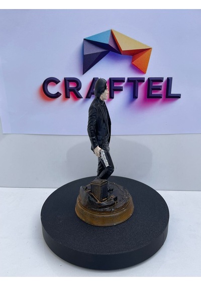 John Wick Figür Silahlı Aksiyon Biblo Sinema Karakter Heykelcik 15 Cm Koleksiyonluk