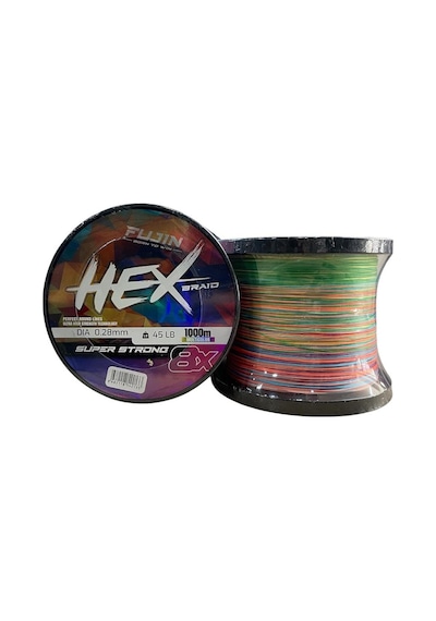 Fujin Hex 8x 1000mt 0.28mm 20.4kg İp Örgü Misina Multi Color