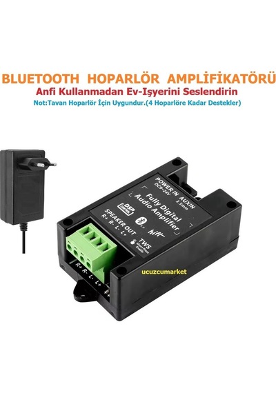 Amplifikatör Bluetooth Hoparlör Amplifikatör Tavan Hoparlör İçin