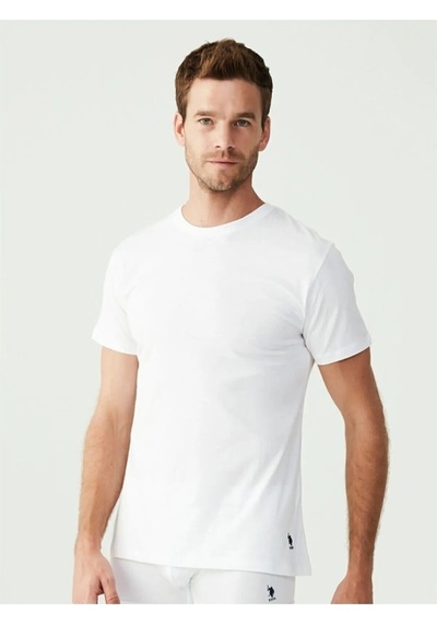 U.s. Polo Assn. Erkek 2'li Yuvarlak Yaka Atlet 001