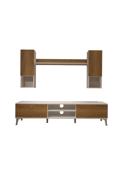 Decoraktiv Eko 5da Mdf Dvd Gold Tv Ünitesi Tv Sehpası Beyaz - Pera