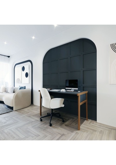Zenith Çalışma Masası Kitaplık Takım 120cm Antrasit Ceviz