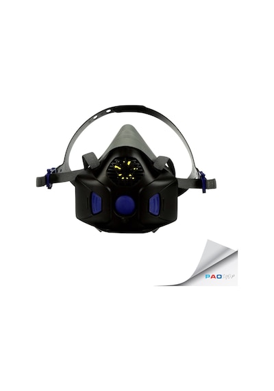 3M HF-802SD Secure Click Diyaframlı Yarım Yüz Orta Boy Maske (1 Adet)