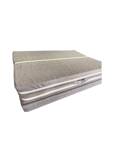 Viphomeconcept Katlanır Yer Yatağı Sünger Yatak  Gri Kırçıllı 80X180 Cm-7 Cm