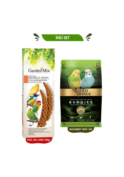 İkili Set: Kızıl Dal Darı 150gr + Muhabbet Yemi 1 Kg