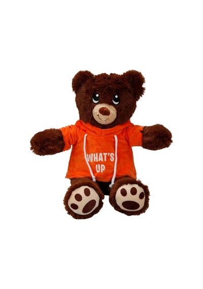 Mey İthalat Kapşonlu Peluş Ayı 30 Cm.