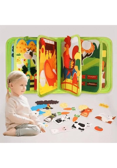Montessori Aktiviteli Keçe Eğitim Kitabı Rbkds38