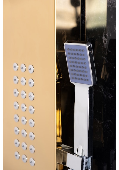 Decordem Banora Infinity Lux Duş Paneli, 5 Fonksiyonlu, Altın