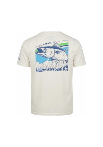 Shimano Tuna T-shirt Ecru