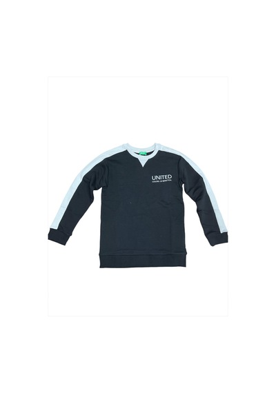 E Çocuk Bnt-b21606 Benetton Sweatshirt Erkek Çocuk Siyah Sweatshirt Siyah Siyah