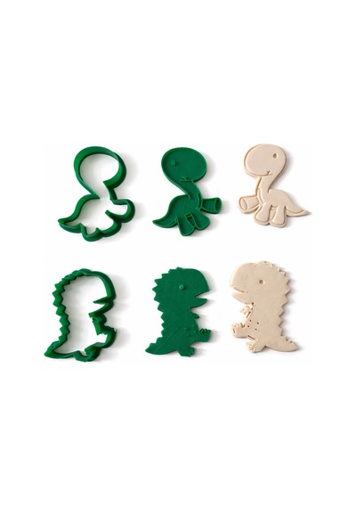 Çocuklara Özel Dinozor Kurabiye Kalıbı 2 Li Set 8 Cm