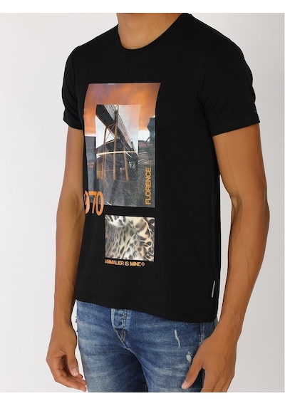 Roberto Cavalli Erkek Tshirt /M.Rob.0421.14024 Siyah