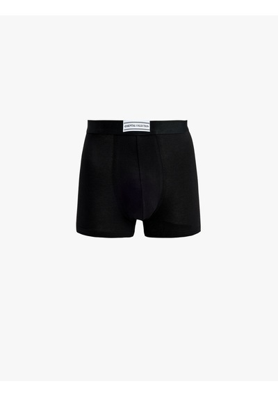 Koton Pamuklu Regular Fit Etiket Detaylı 3 Lü Boxer Seti Lacivert 7wlm90004mk
