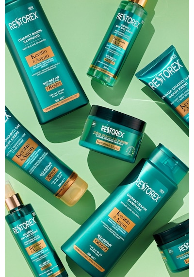 Restorex Keratin & Argan Onarıcı Saç Bakım Maskesi 300 Ml - Yıpranmış Ve Hasar Görmüş Saçlar Botoks Etkili