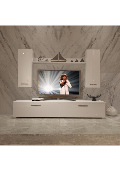 Decoraktiv Eko 7 Slm Std Tv Ünitesi Tv Sehpası Beyaz