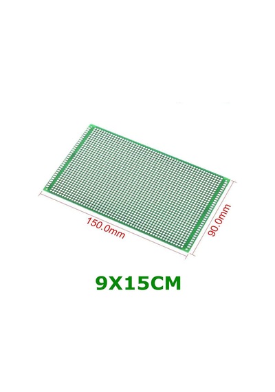 Alkatronik-9X15Cm Proto Pcb Pertenaks Prototip Deney Kartı Delikli Plaket