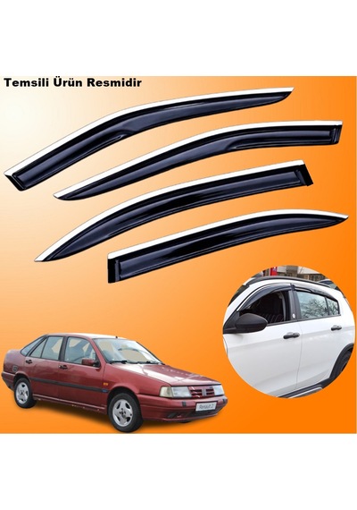 Fiat Tempra Mügen Cam Rüzgarlığı Abs Nikelaj Krom Cam Rüzgarlığı Tüm Kasalara Uyumlu 4 Lü Set