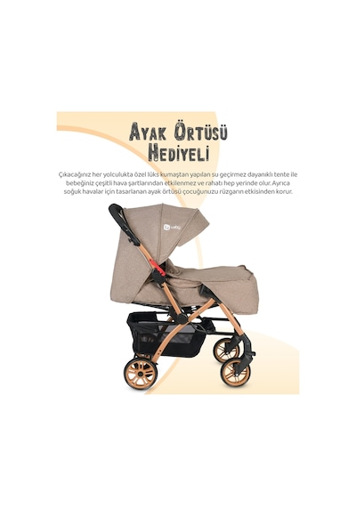 Lia Bebek 4 Baby Çift Yönlü Bebek Arabası Yağmurluk+Ayak Örtüsü+ 2 Yıl Garanti Ilk Adım Bebe