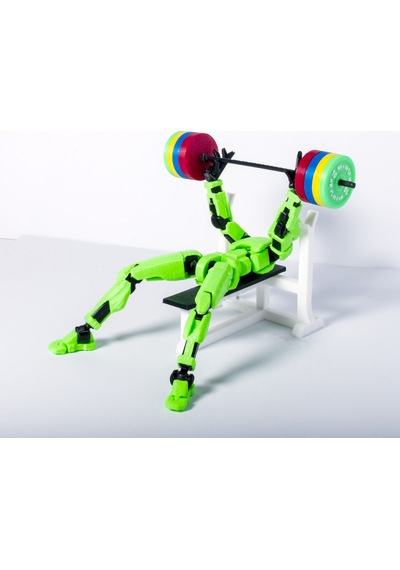 Koleksiyon Dummy Figür Bench Press Yapan Hareketli Eklemli Pozlanabilir Figür