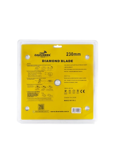 Dawreek Dt015cd 230mm Premium Segmentli Elmas Testere Beton Beton-duvar-tuğla