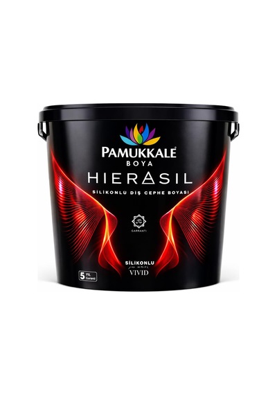 Pamukkale Hierasil Silikonlu Dış Cephe Boyası 7.5 Lt Parlak Siyah Diğer