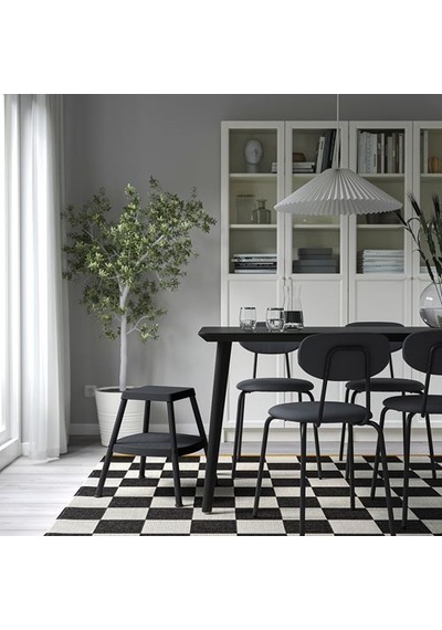 Ikea Haddarp Basamaklı Tabure, Siyah-gri