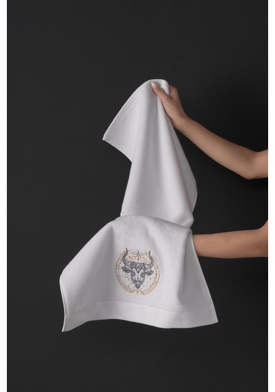 Varol %100 Microcotton Üst Kalite Havlu Seti Burç Nakışlı Boğa-standart Boğa Diğer