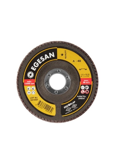 Egesan Quality 115 Flap Disk Nk 40 Kum