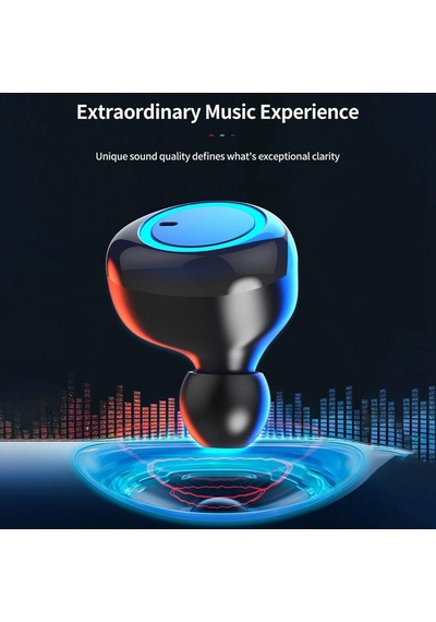 Bluetooth 5.0 Stero Çift Kulaklık Mikrofonlu Manyetik Şarj Kutulu