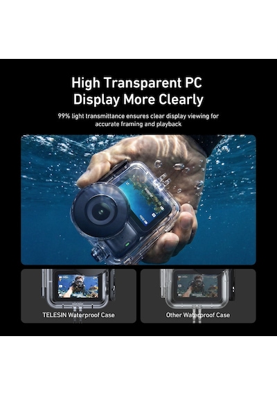 Telesın Osmo Nano Su Geçirmez Kılıf 60m , Osmo Nano Waterproof Dive Case