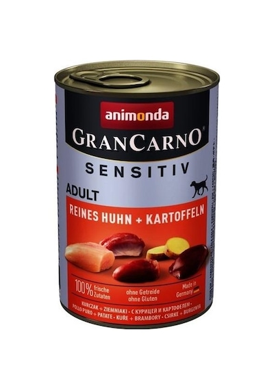 Animonda Gran Carno Sensitiv Tavuklu Patatesli Konserve Köpek Maması 400 G