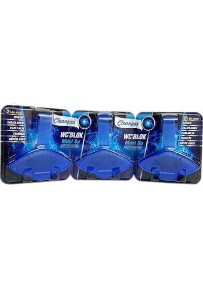 Cleanpex Wc Blok Mavi Su 3 x 50 G
