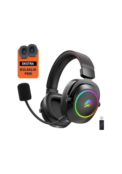 Gamebooster WBH44 RGB Kablosuz Oyuncu Kulaklığı