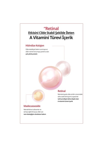 Gözeneklere Sıkı Görünüm Sunan Esnek Yapılı Cilt Bakım Pedi Dermatory Retinal Lifting Ampoule Pad
