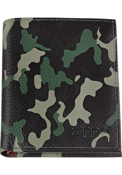 Zippo Deri Cüzdan Tri-fold Yeşil Yeşil