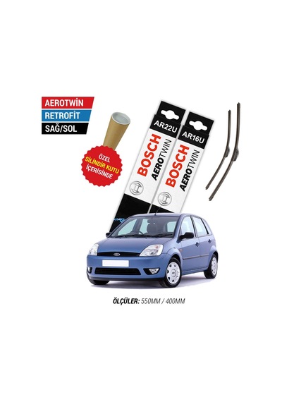 Ford Fiesta Silecek Takımı 2002-2008 Bosch Aerotwin N11.2793