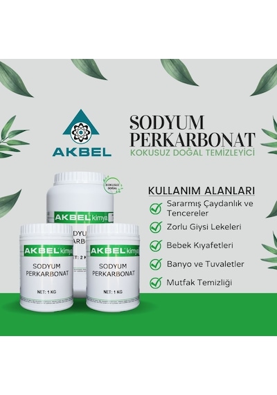 Akbel Sodyum Perkarbonat 1 Kg Akbel Sodyum Perkarbonat 1 Kg