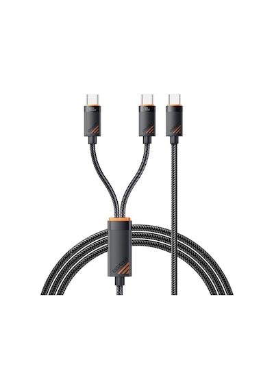 Essager Kopmaz Örgü Kablo 1.2 Mt Pd100w Type C Şarj Kablosu 2x Type C Şarj Kablosu Veri Aktarım Kablosu Desen - Ben10