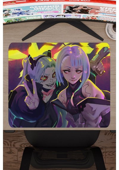Cyberpunk Edgerunners Dikişli Kauçuk Oyuncu Mousepad V5 - 48x40 Xl Gaming Mouse Pad