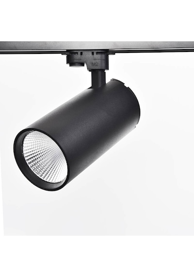 Silindir Philips Ledli 30W Siyah Trifaze Ray Spot Beyaz Işık 6500