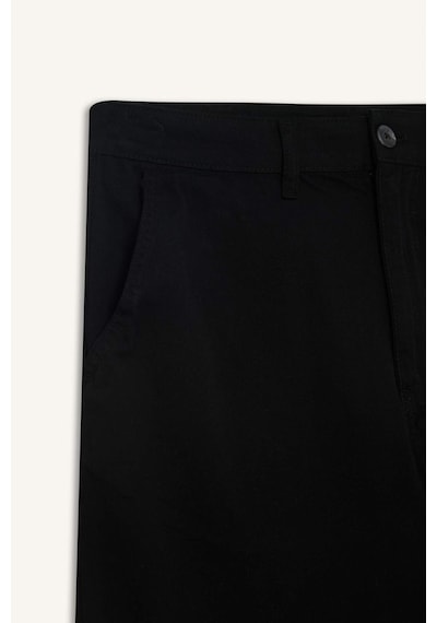 Defacto %100 Pamuk Regular Fit Bermuda Şort E1231ax25smbk81 Siyah