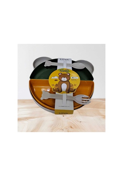 4 Bölmeli Mama Tabağı - 644676134