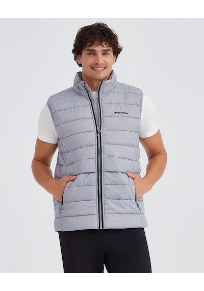 Skechers M Outerwear Padded Vest Erkek Gri Yelek S231241-035 Gri