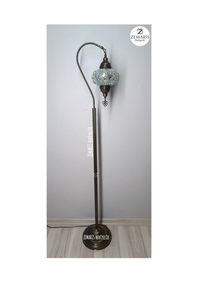 El Yapımı Otantik Mozaik Dekoratif Modern Lambader Büyük Camlı Beyaz - 853141666 Diğer