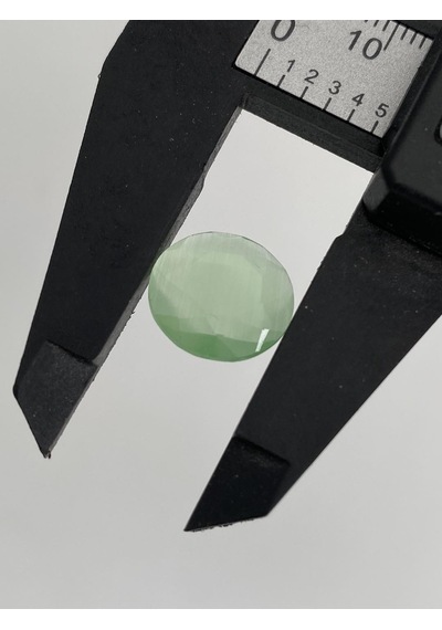 Faset Kesim Kedi Gözü Taş 14mm Yeşil 1 Adet