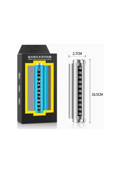 Torpido Üstü Silindir Numaratör Araç İçi Lüks Telefon Numarası Göstergesi