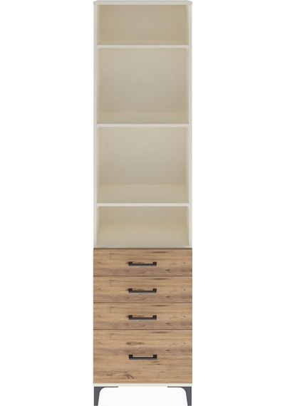 Arges Dolap 4 Raflı 4 Çekmeceli 60x30x243 Aytaşı-çam Aytaşı