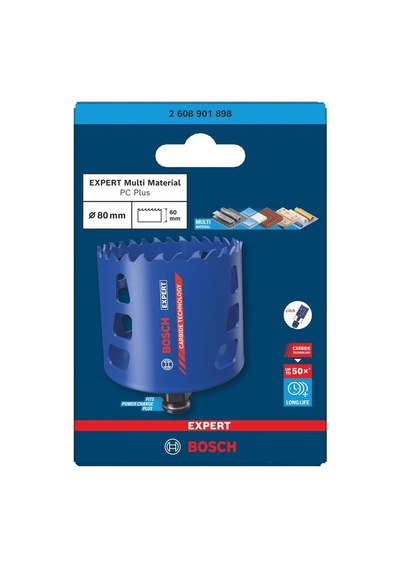 Bosch Expert 80 Mm Farklı Malzemeler İçin Karbür Panç 2608901898
