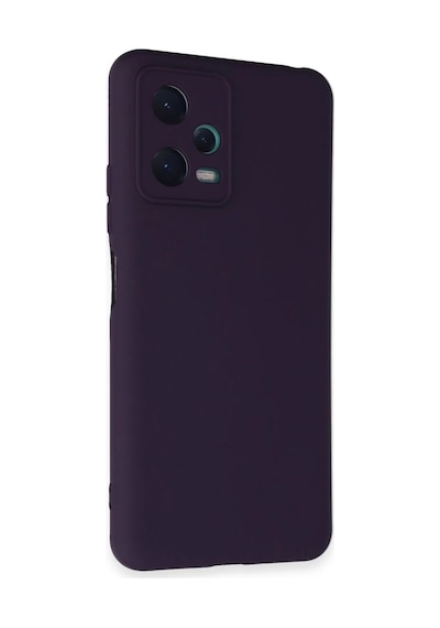 Xiaomi Redmi Note 12 5g Uyumlu Kılıf Nano İçi Kadife Silikon - Mor
