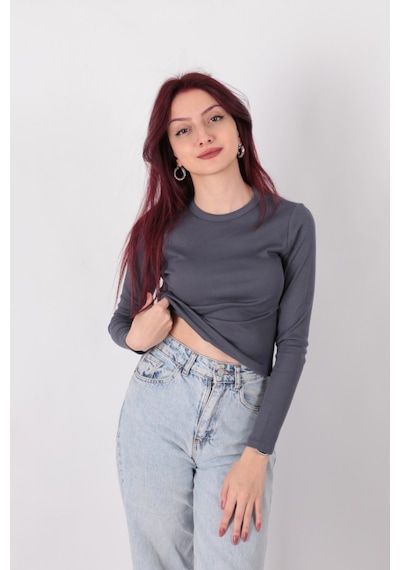 Busem W0010820 Kadın Bluz Antrasit